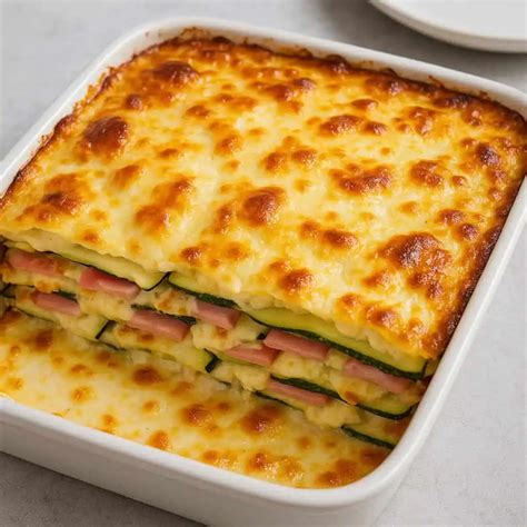 Lasagne z cukety s tvarohom