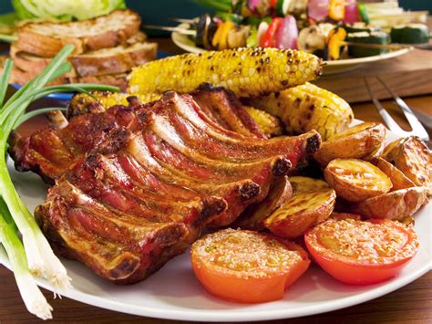 Fotografia grilovaných bravčových rebier