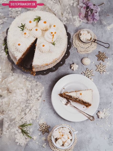 Zasnežená zimná torta