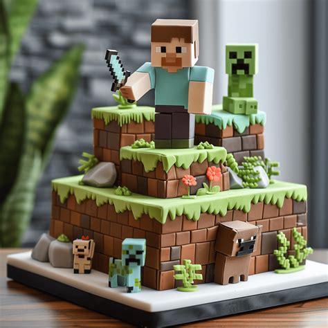 Príklady Minecraft torty