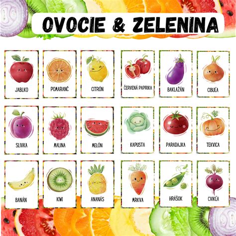 Obrázok rôznorodého ovocia a zeleniny