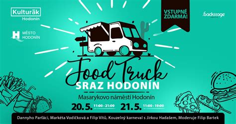 farebné food trucky s rôznymi jedlami