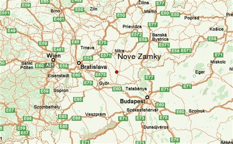 Map of Nové Zámky region