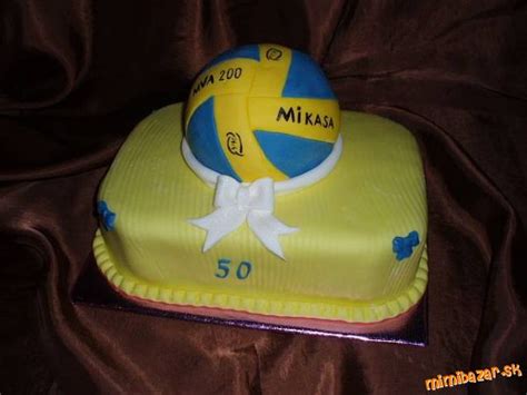 Rôzne dizajny tort s volejbalovou tematikou