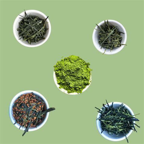 Porovnanie druhov japonských zelených čajov