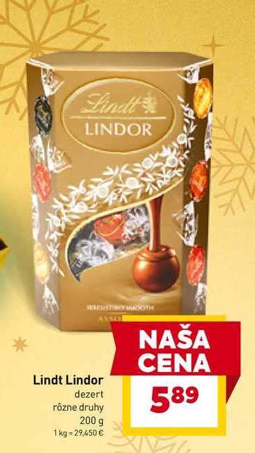 Rôzne druhy čokolád Lindt