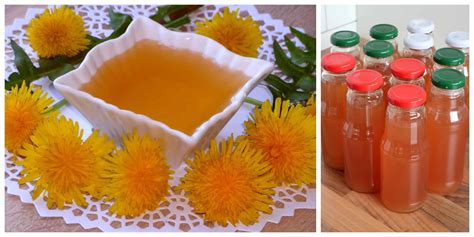 Fľaša púpavového sirupu