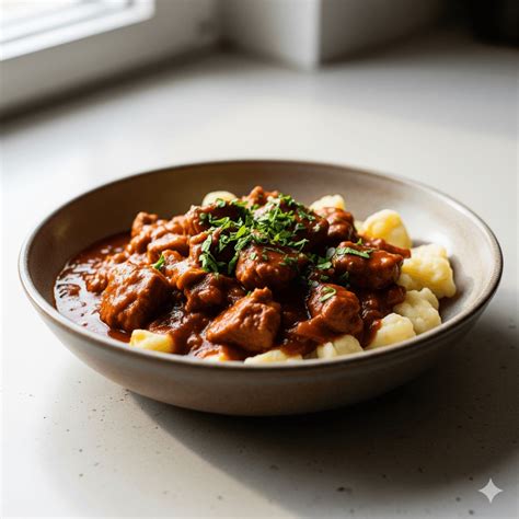 Ingrediencie na bravčový guláš s haluškami