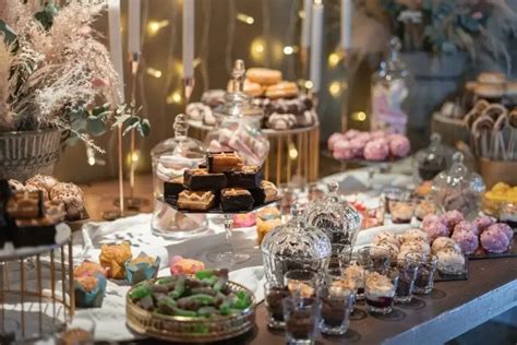Candy bar plný rôznych sladkostí
