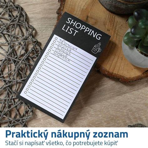 Nákupný zoznam a plánovanie jedál