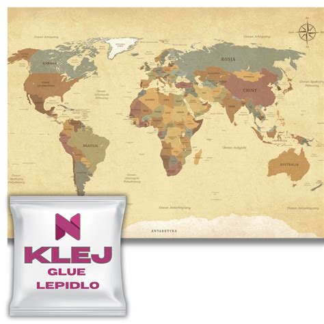 Mapa sveta ako dekorácia na tortu