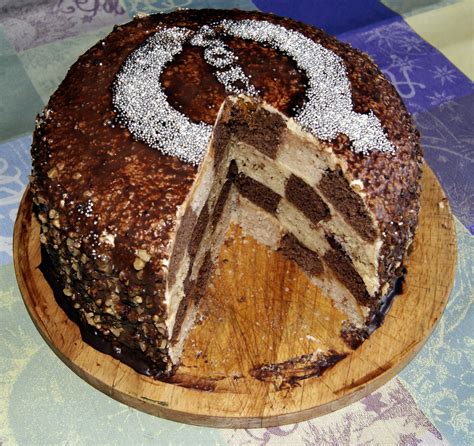 šachovnicová torta