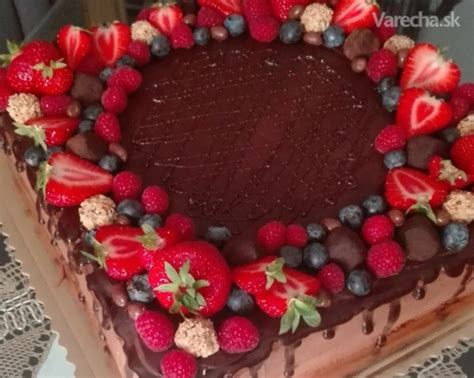 čokoládová torta s banánmi a mascarpone