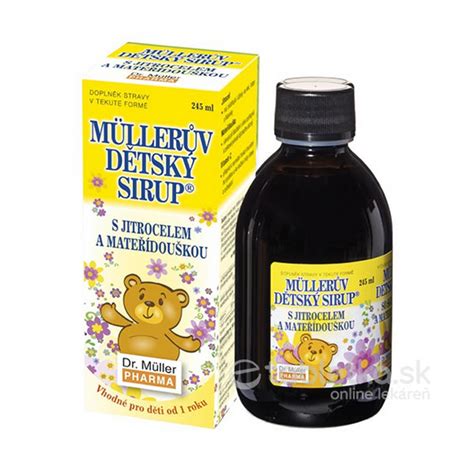 Obal Müllerovho sirupu so skorocelom a vitamínom C