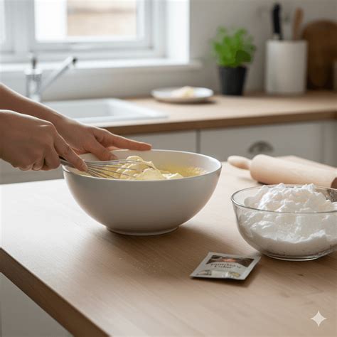 Misky s ingredienciami na tvarohovú náplň