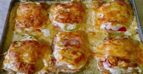 Zapečené morčacie prsia so špenátom a syrom