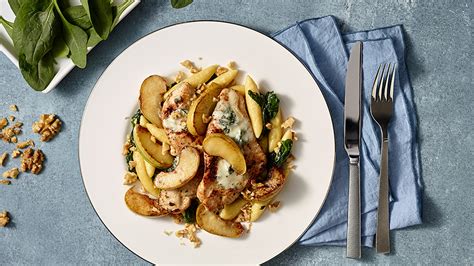 Morčacie prsia so syrom gorgonzola a jablkami