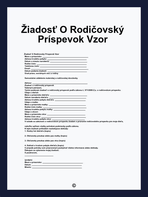 Infografika: Postup podania žiadosti o rodičovský príspevok