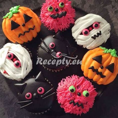 halloweenske muffiny zdobenie