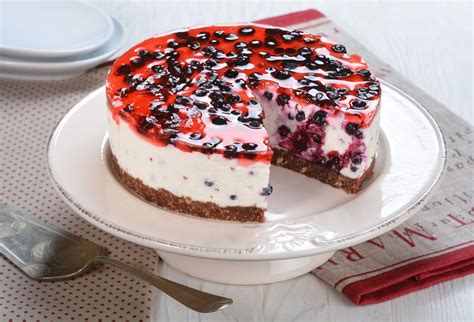 Tvarohová torta s čučoriedkami