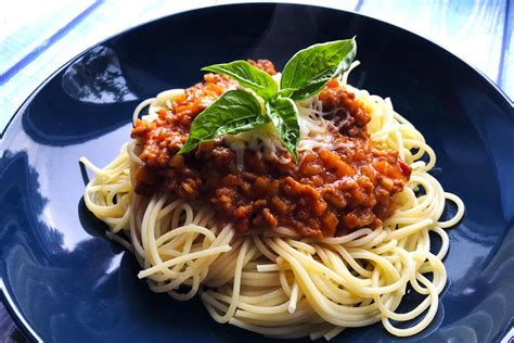 Zložky na vegetariánske bolonské špagety