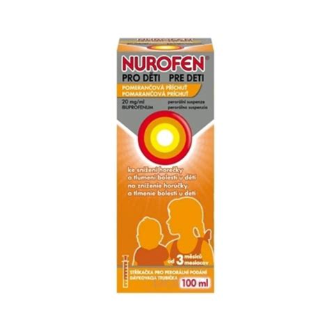 Obrázok dávkovacej striekačky a fľaštičky Nurofen sirupu