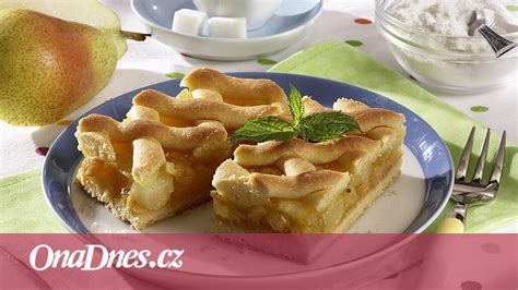 Koláč s hruškami a mandľami