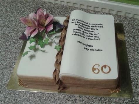 Torta tvarovaná ako otvorená kniha