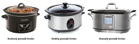 Schéma rôznych typov pomalých hrncov