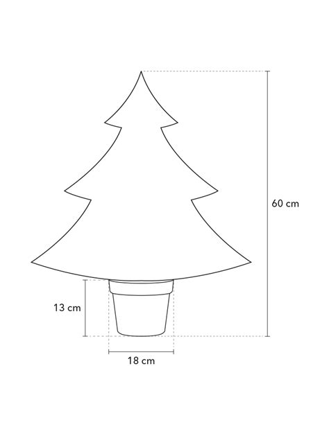 Rozmery a počet vetvičiek 3D vianočného stromčeka