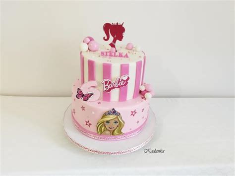 Ukážka torty s motívom Barbie