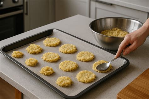 rozlozenie syrovych placiek na plech