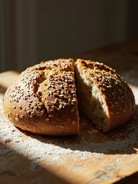 Domáci viaczrnný chlieb s rôznymi druhmi semien
