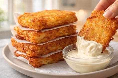 Anglické zemiakové placky (hash browns)