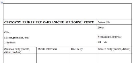 Pracovná cesta a stravné