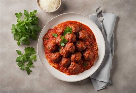 Ilustračná fotografia mäsových guľiek v paradajkovej omáčke