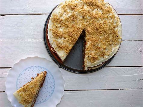 Ukážka mrkvovej torty s orechmi