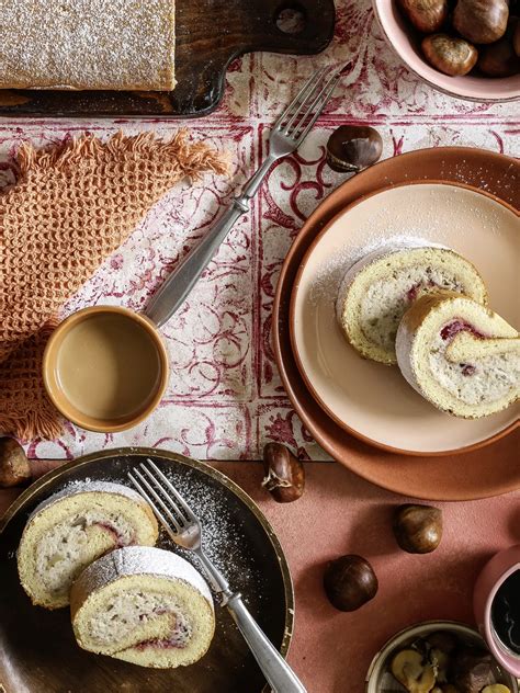 hotová gaštanová roláda