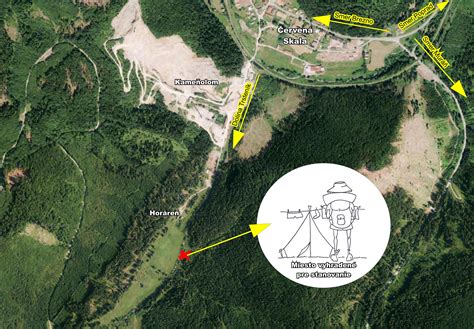 Mapa turistických trás na Muránskej planine