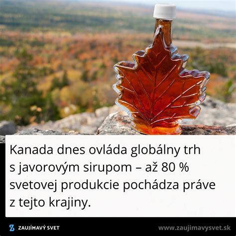 Mapa produkcie javorového sirupu v Kanade a USA