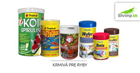 Rôzne druhy krmiva pre akváriové ryby