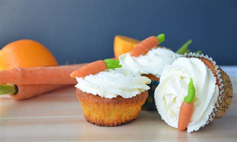 Ilustračná fotka mrkvových cupcakes