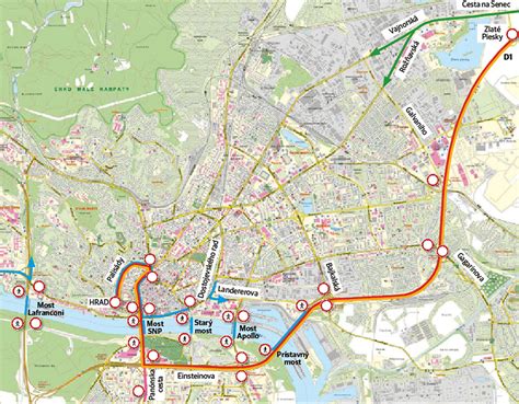 Mapa zmrzlinární v Bratislave
