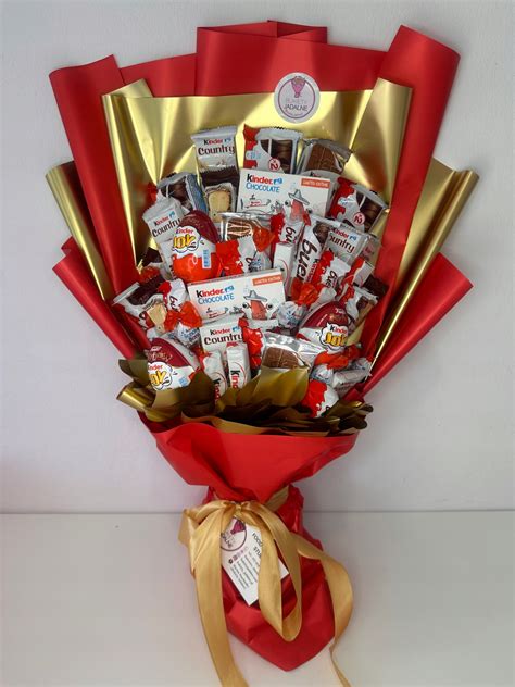 Nádherná kytica zo sladkostí