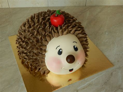 Ozdobená torta Ježko