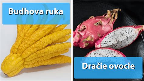 Zostava rôznych exotických druhov ovocia