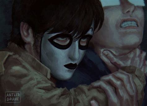 Detail luxusnej koženej masky