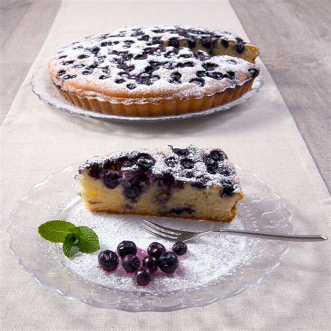 ingrediencie na čučoriedkový koláč