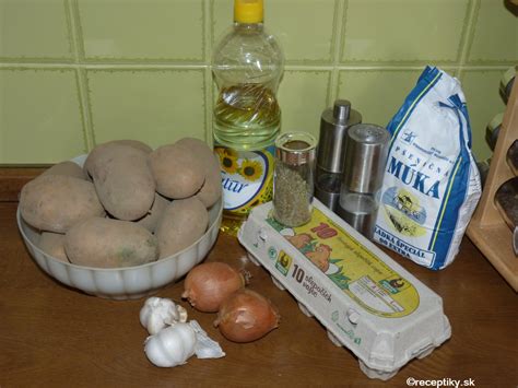 Ingrediencie na zemiakové placky