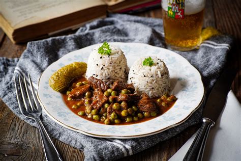 Hotové hovädzie rizoto v tanieri